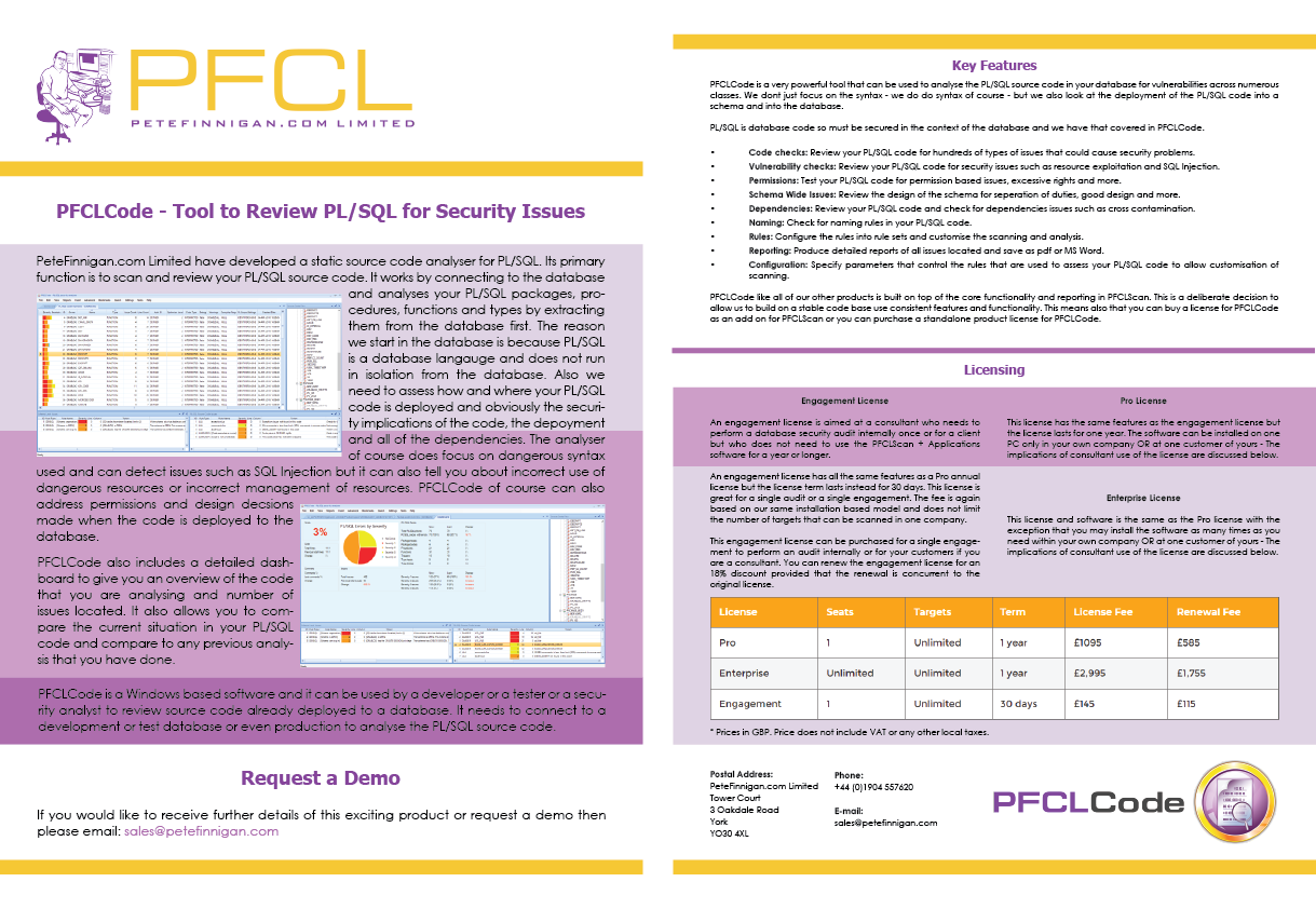 PFCLCode brochure
